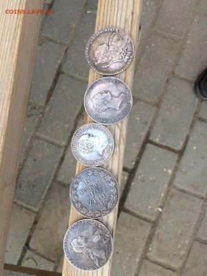 Серебряные рубли 1775 год, 1827 год, 1841 год, 1736 г. 1825 - IMG-20160517-WA0003