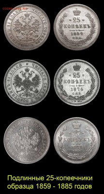О ПОДДЕЛЬНЫХ 25-КОПЕЕЧНИКАХ 1866 – 1882 годов - 01-01+
