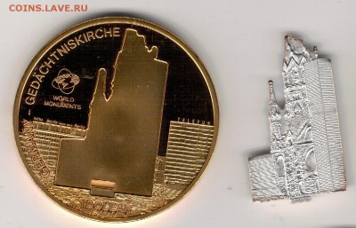 О-ва Кука 1$ 2009 Церковь кайзера Вильгельма 23.05-22ч(В555) - 4-к09А1