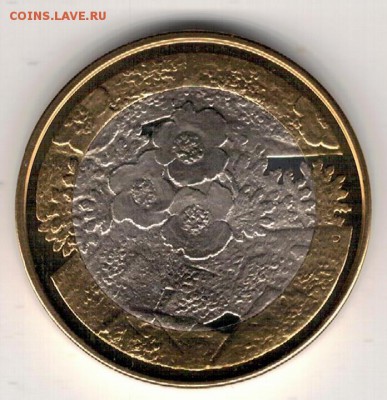 Финляндия 5€ 2012 Северная флора 23.05.16 в 22.00мск (В543) - 4-ф