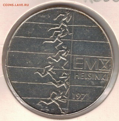 Ag Финляндия 10 марок 1971 Атлетика 23.05 в 22.00мск (В552) - 5-фин