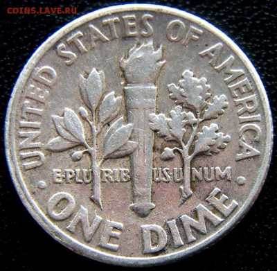 США_серебряный дайм (10 центов) 1950; 19.05_22.36мск - 12257