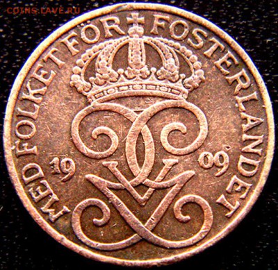 Швеция_1 эре 1909; до 19.05_22.40мск - 9336