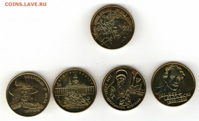 Польша 2zł Юбилейка 1997,1999гг 5 монет - 105320_scan