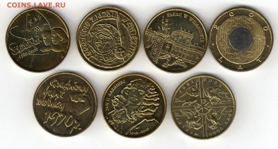 Польша 2zł Юбилейка 2000г 7 монет - 105631_scan