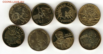 Польша 2zł Юбилейка 2001г 8 монет - 105819_scan