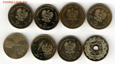 Польша 2zł Юбилейка 2003г 8 монет - 110239_scan