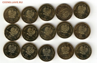 Польша 2zł Юбилейка 2012г 15 монет - 112703_scan