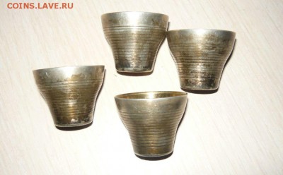 Поднос с рюмками серебро Оценка - 338.JPG