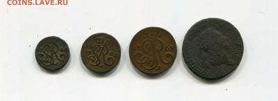 станислав август польша1768 комплект меди 4 шт до25мая блиц - станислав августин к 2