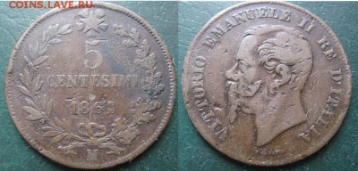 12.Разная инострань по фиксу - 12.25. Италия 5 с 1861 М   085