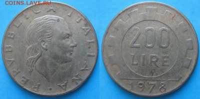 12.Разная инострань по фиксу - 12.55. Италия 200 лир 1978   2079