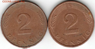 ФРГ. 2 пфеннига 1992 г. F,A до 24.00 26.05.16 г. - Scan-160517-0048