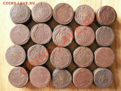 5 копеек Екатерины 2, 80 шт. одним лотом #2 - P1180382.JPG
