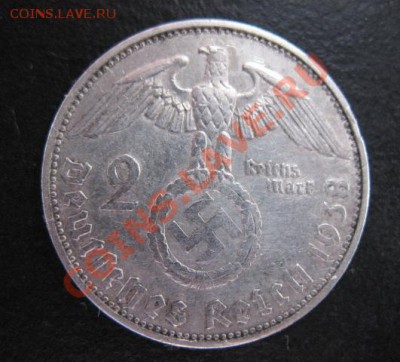Третий рейх, серебро, 1938 г, 2 м, до 16.11 в 21-30 мск - 1938-2м