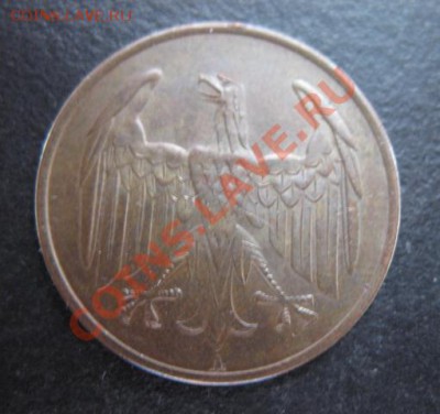 Веймар, 1932 г, 4 пфеннига, до 16.11 в 21-30 мск - 1932-4а