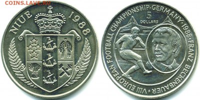 НИУЭ 5$ Чемпионат Европы по футболу, ФРГ 1988 - 547d674ec6c3c