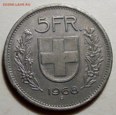 Несколько монет на атрибуцию и оценку - 5 Франков 1968 2