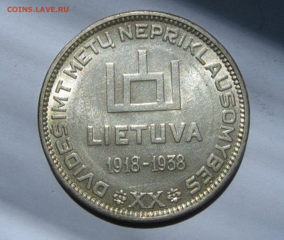 ЛИТВА 10 литов 1938. 20 лет Республике.(СМЕТОНА) - 014.JPG