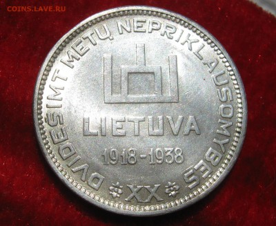 ЛИТВА 10 литов 1938. 20 лет Республике.(СМЕТОНА) - 004.JPG