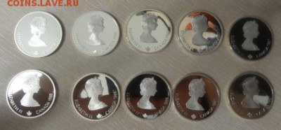 Канада 20 долларов ОЛИМПИАДА 1988 Калгари - 10 монет Серебро - 304