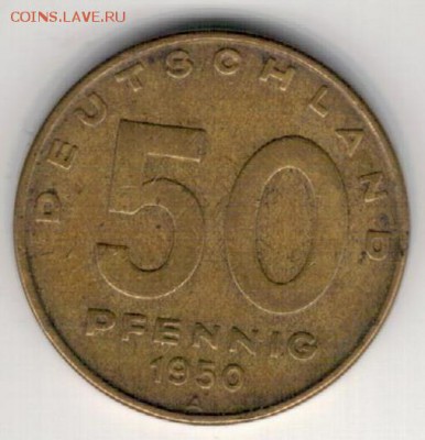 ГДР 50 ПФЕННИГОВ 1950А до 27.05.2016 в 22.00мск - 4-г1