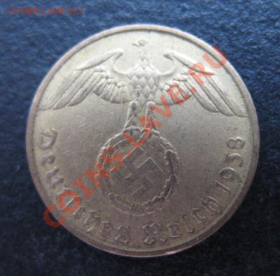 Третий рейх, 1938 А, 5 пф, до 16.11 в 21-30 мск - 1938-5а