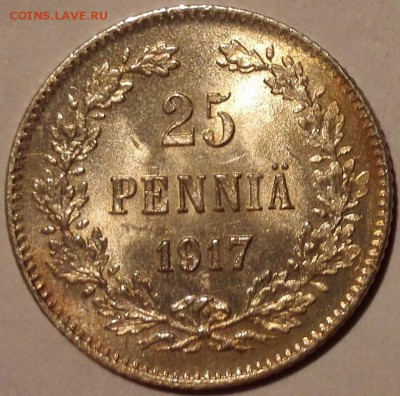 25 пенни 1916, 1917, 50 пенни 1916, 1917 (все UNC) - 3