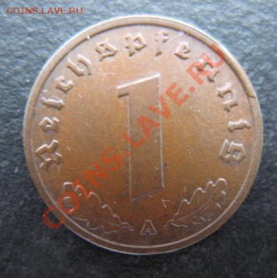 Третий рейх, 1938 А, 1 пф, до 16.11 в 21-30 мск - 1938-1а