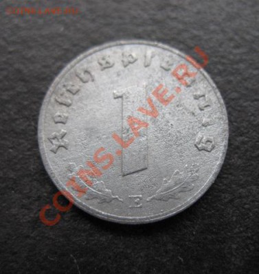 Третий рейх, 1944 Е, 1 пф, до 16.11 в 21-30 мск - 1944-1