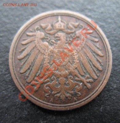 Германия, 1896 год, 1 пф, до 16.11 в 21-30 мск - 1896-1а