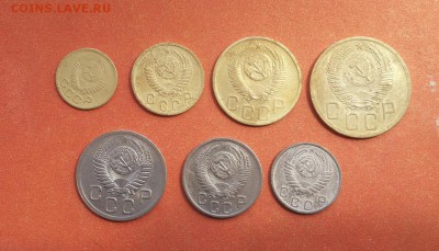 1,2,3,5,10,15,20 коп 1952 до 29 мая   блиц - 1952 полный 1 2