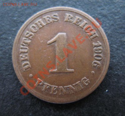 Германия, 1910 год, 1 пф, до 16.11 в 21-30 мск - 1906-1п