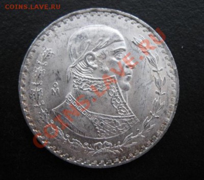 Мексика, серебро, 1963 г, 1 Р, до 16.11 в 21-30 мск - мекс сер