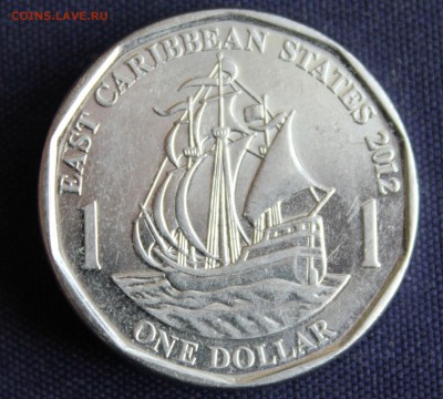 С 1 руб. EAST CARIBBEAN STATES 1$ 2012г. ПАРУСНИК  до 29.05 - IMG_1732.JPG