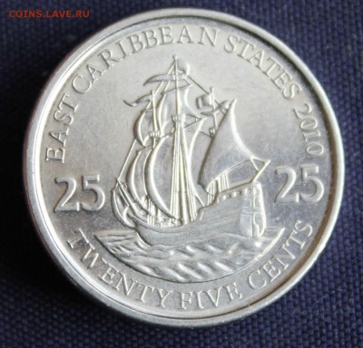 С 1 руб. EAST CARIBBEAN STATES 25с 2010г. ПАРУСНИК  до 29.05 - IMG_1733.JPG