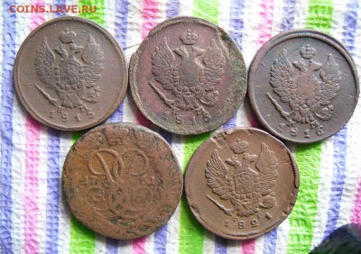 5 монет по 2 коп 1761, 1815, 1816, 1821 гг до 28.05.2016 - SAM_8413а