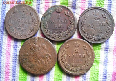 5 монет по 2 коп 1761, 1815, 1816, 1821 гг до 28.05.2016 - SAM_8410а