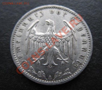 Третий рейх, 1934 А, 1 Rm, до 16.11 в 21-30 мск - 1934-1ма