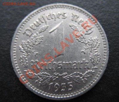Третий рейх, 1935 А, 1 Rm, до 16.11 в 21-30 мск - 1935-1м
