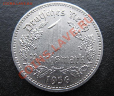 Третий рейх, 1936 А, 1 Rm, до 16.11 в 21-30 мск - 1936-1м