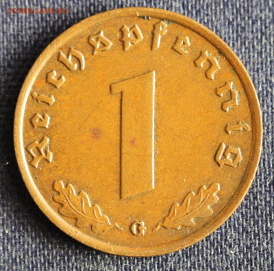 С 1руб. 3-й РЕЙХ 1 пфенниг 1939г."G" БРОНЗА до 30.05 в 22-00 - IMG_1186.JPG
