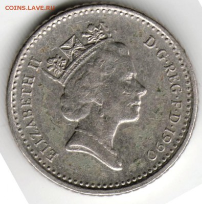 Великобритания. 5 пенсов 1990 г. до 24.00 30.05.16 г. - Scan-160517-0022