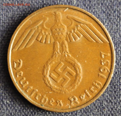 С 1руб. 3-й РЕЙХ 1 пфенниг 1937г."D" БРОНЗА до 30.05 в 22-00 - IMG_1197.JPG