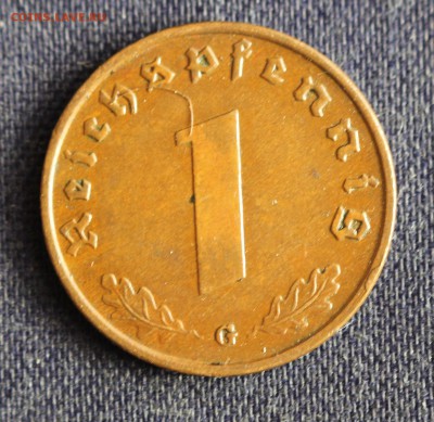 С 1руб. 3-й РЕЙХ 1 пфенниг 1937г."G" БРОНЗА до 30.05 в 22-00 - IMG_1200.JPG