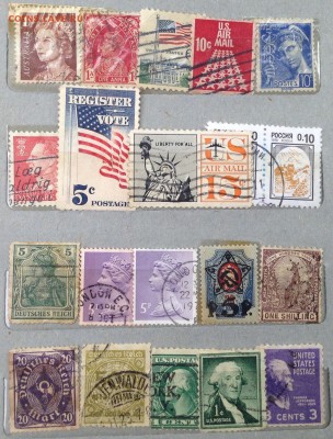 Марки СССР и инострань 30-50 годы - image