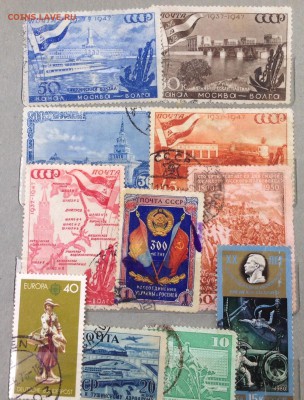 Марки СССР и инострань 30-50 годы - image
