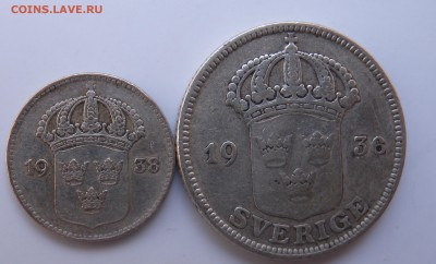 4 монеты 25 эре Швеция - DSCN1170.JPG