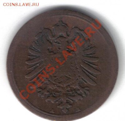Германия 1 пфенниг 1876A старый орел до 14.11 21.00мск - Германия 1 пфенниг 1876A старый орел-2
