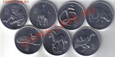 Северная Корея набор фауна UNC до 14.11 21.00мск - Северная Корея 1,2 чон 2002-1